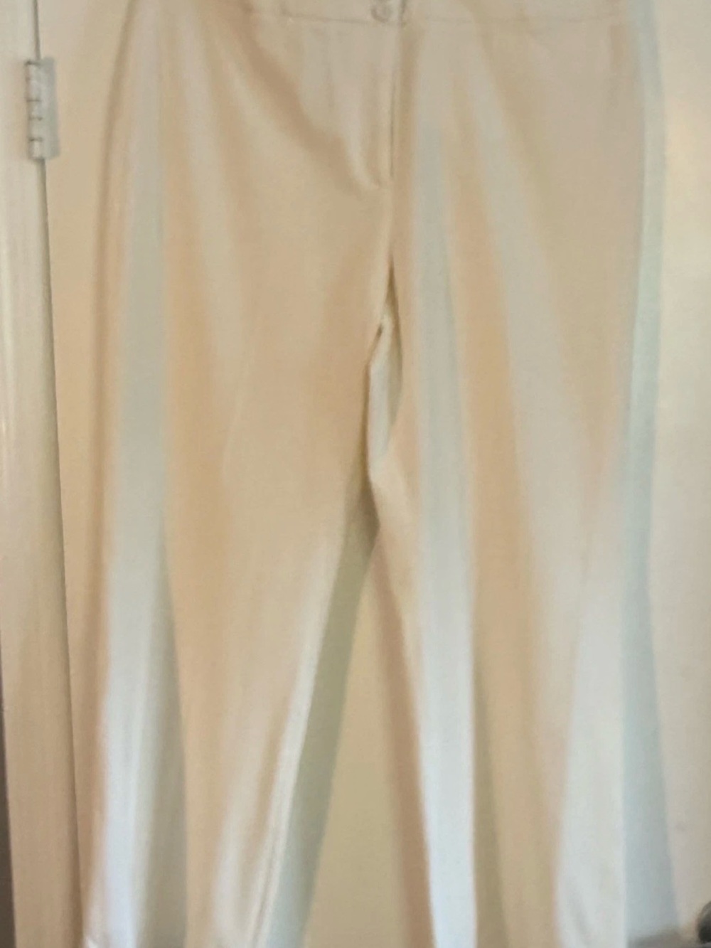 Talbots 18 Heritage Straight Leg full length pants. Off White/Cream NWT Ret $109